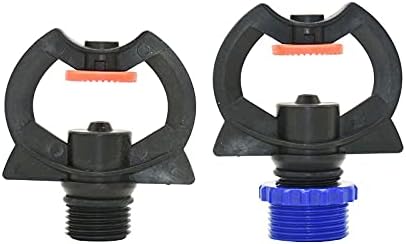Uxzdx masculino 1/2 3/4 de refração névoa de sprinkler bicos de aspersores com conector de rosca de grama de rosca 1pcs