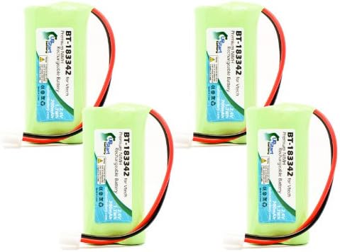 4 Pacote - Substituição para Casio GP55AAAH2BMJ Bateria - Compatível com a bateria do telefone sem fio Casio