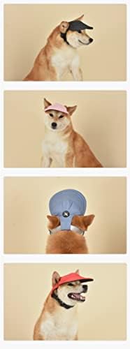 Mochalight Pet Hat com orifícios da orelha, Capinho de beisebol de gato de gato de gato de gato de cão ao ar livre ajustável