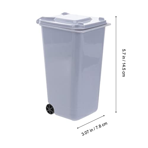 Zerodeko 4pcs mini lixo pode mini lata de lixo de mesa de mesa de lixo com lixo de lixo de lixo de lixo de lixo de lixo de lixo