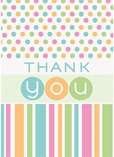 Pastel Baby Shower Thank You Cards, 8ct