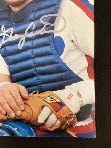 Gary Carter assinou a Sports Illustrated 4/4/83 Expos No Label Autograph JSA - Revistas MLB autografadas