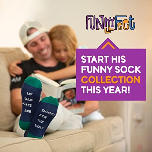 Meias engraçadas para homens - meias masculinas com piadas de pai, presentes para papai da filha, meias de padrinhos, meias