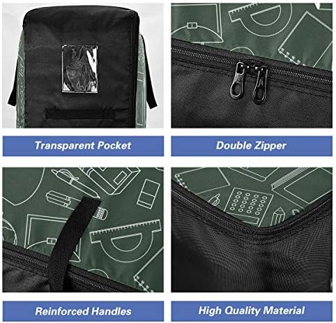 N/ A Bolsa de armazenamento de grande capacidade para baixo - Decoração organizadora de roupas da escola de colcha Zipper