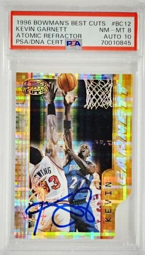 Kevin Garnett autografou o melhor corte de Bowman de Bowman