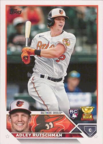 2023 TOPPS #250 Adley Rutschman NM-MT RC Rookie Baltimore Orioles Cartão de negociação de beisebol MLB