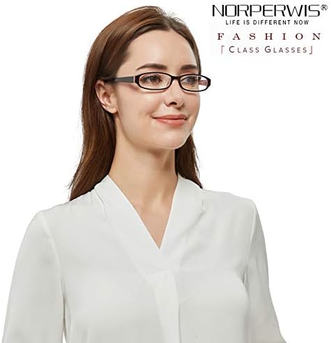 Óculos de leitura de Norperwis 5 pares Spring Hinge Comfort Fashion Quality Readers para homens e mulheres