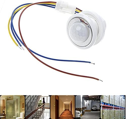 LED Switch de sensor de movimento infravermelho de detector PIR ajustável 85-265V -