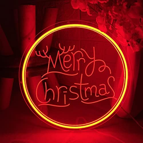 Feliz natal sinal de néon LED LED Flex Transparente Acrílico Letter Boardb Back Grou Light Sign 3D Sinais de néon personalizados