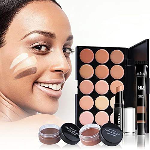 Adequado para a garota negra profissional 25pcs All-in-One Conjunto de maquiagem Teenage Gift Kit essencial Kit Lip Lip Gloss