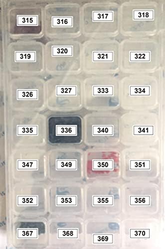 Kits de adesivos para números coloridos 546 PCs Pintura de diamante Etiquetas para caixa de armazenamento de pintura de diamante,