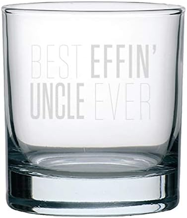 Veracco Melhor Effin Tio Whisky Glass FunnyGifts para o Dia dos Pais do Tio
