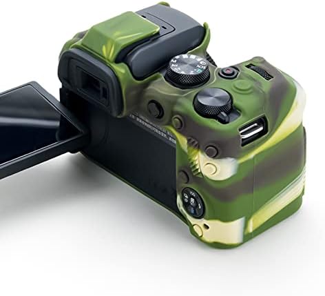 Caixa da câmera Rieibi EOS R10 - Caso de silicone para câmera digital de Canon EOS R10 - Silicone de capa de proteção para Canon