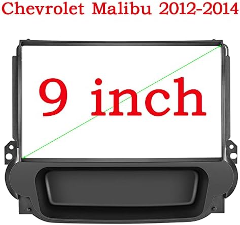 Painel de rádio de carro de 9 polegadas para Chevrolet Malibu 2012-2014 quadro estéreo