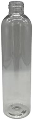 8 oz de garrafas de spray de plástico CLEAR COSMO -8 Pacote de spray vazio Recarregável - BPA Free - Óleos essenciais - Aromaterapia | Pulverizadores de névoa fina com tampas de poeira - feitas nos EUA - por fazendas naturais