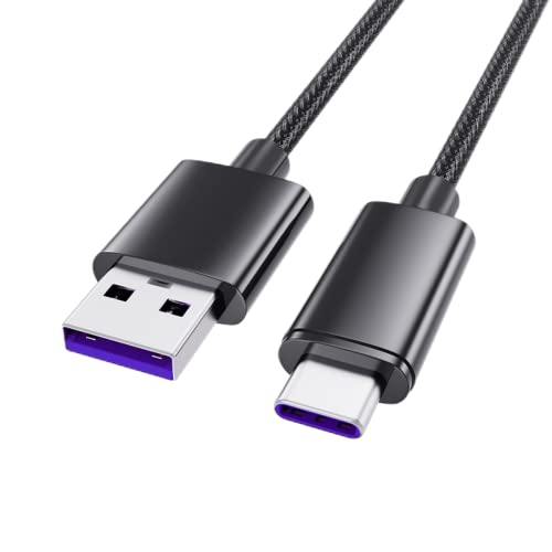 Cabo USB C, [2-Pack, 3,3 pés] Cabo de nylon USB de carregador de 3,3 pés], USB A para o cabo de carregamento Tipo C Carga