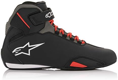 Alpinestars Sektor Sapatos de motocicletas de rua masculinos - preto / vermelho / 9