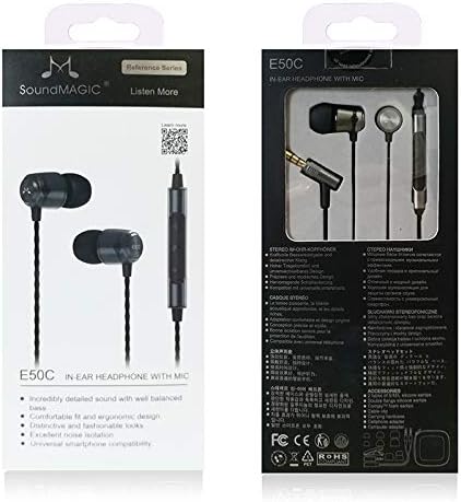 SoundMagic E50C ruído isolado em fones de ouvido com microfone