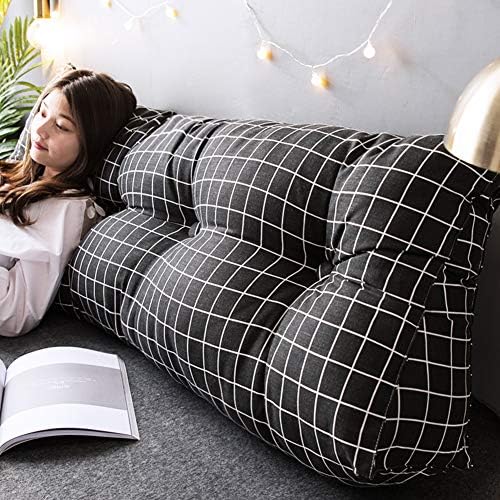 CCLZ Pillow de cunha grande de leitura, travesseiro de almofada de cunha do triângulo, suporte de posicionamento de backrest da almofada de tatami para sofá-cama de quarto travesseiro de 150x50x18cm