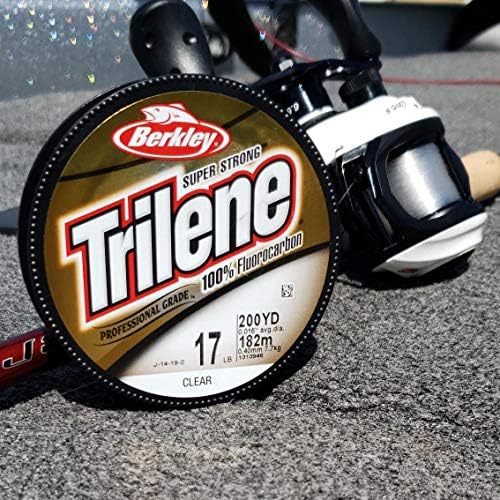Berkley Trilene® Fluorocarbon, claro, 10lb | 4,5 kg, 200yd | Linha de pesca de 182m, adequada para ambientes de