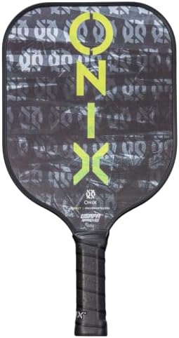 O Onix React Pickleball Paddle apresenta um ponto ideal aumentado de Nomex Core Insert e Face de grafite