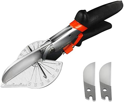 Gartol Mitre Shears- tesouras multifuncionais para corte angular de moldagem e acabamento, ajustável a 45 a 135 graus, ferramentas