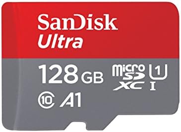 Sandisk 128GB Ultra MicrosDXC UHS-I Memory Card-até 140 MB/S, C10, U1, Full HD, A1, Micro SD Card-SDSQUAB-128G-GN6MN