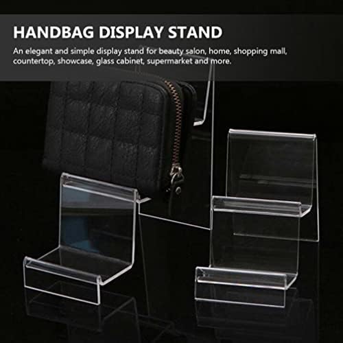 OUNONA ACRYLIC Display Stand 3 Clear Riser Exibir prateleira de exibição para figuras Purso de carteira de etapa