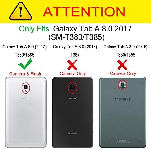 TAB A 8.0 T380 Case Dwaybox Tampa de capa dura pesada robusta com Kickstand for Samsung Galaxy Tab A 8.0 2017 Sm-T380
