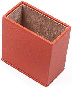 Conjunto de mesa de couro Moog - Padrágio de mesa - Porta de papel - suporte para pen - montanha -russa de couro -4 Organizador