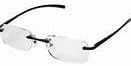 Foster Grant / Magnivision +2.75 Alumineyes Reading Glasses - Rimmless Lens com braços leves de metal -h29- + + 1 bônus