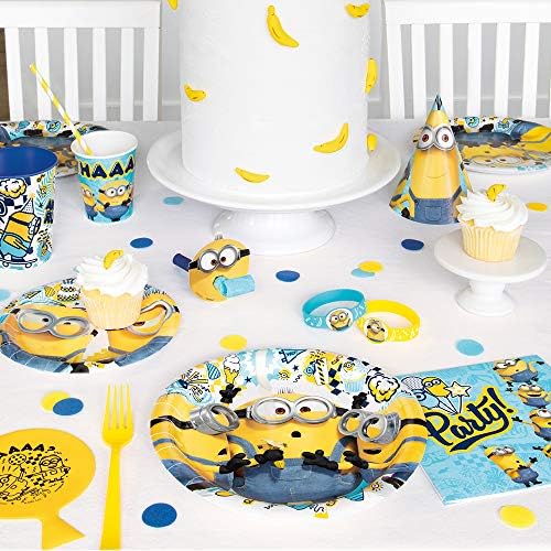 Placas de sobremesa de papel redondo exclusivas - 7 | Despicable Me Minions 2 | 8 PCs