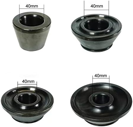 Cone de balanceador de roda Drintag, 4pcs Conjunto de cones de balanceamento de pneus de 4pcs #45 Kit de cones de balanceador de aço de aço carbono Kit de cones padrão para eixo de 40 mm, tamanho do cone 1,77-5,39 polegadas