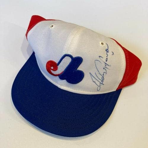 Andres Galarraga assinou o Modelo de Jogo de Montreal Expos com JSA CoA - HATS MLB Autografado