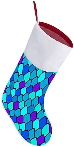 Textura da pele de répteis meias de Natal personalizadas lareira de Natal da árvore de Natal Decorações penduradas