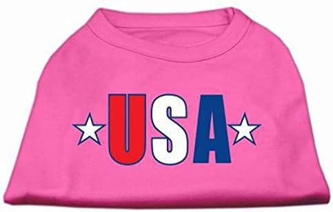 Mirage Pet Products EUA camisa estampada em estrela, grande, rosa brilhante