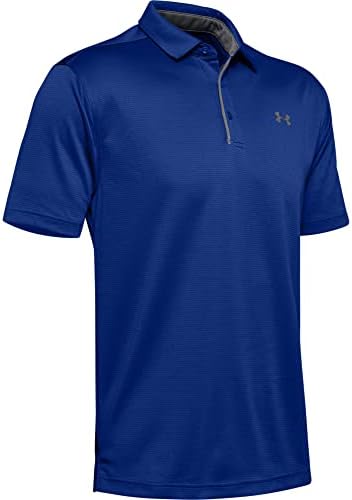 Under Armour Men's Tech Golf Polo, Royal /Graphite, Large Tall