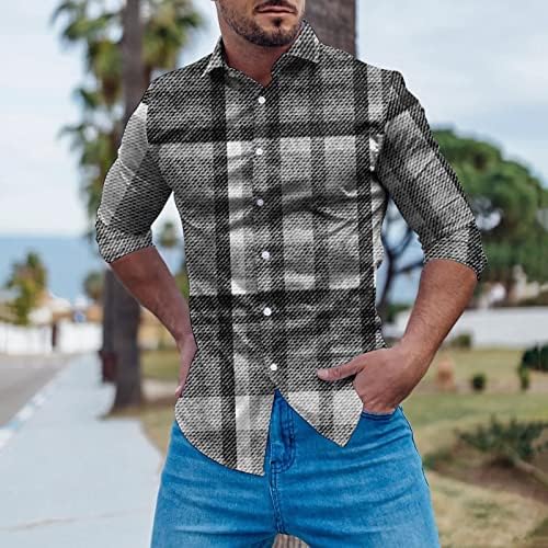 Camisas de outono do ZDDO 2022 para masculino, botão com a camisa de designer de moda de colarinho longa com manga longa listrada