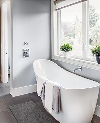 Othway Loofah tapetes para chuveiro, banho de textura macia sem deslizamento, tapete de banheira de 24x16 polegadas com