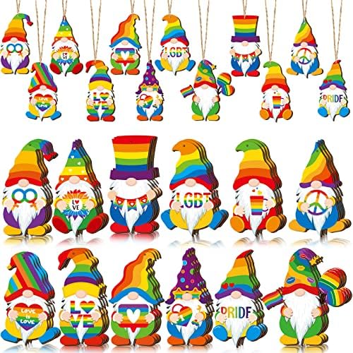 36 PCS LGBT PRIDE ARRANDO ORNAMENTOS DE PEDROS
