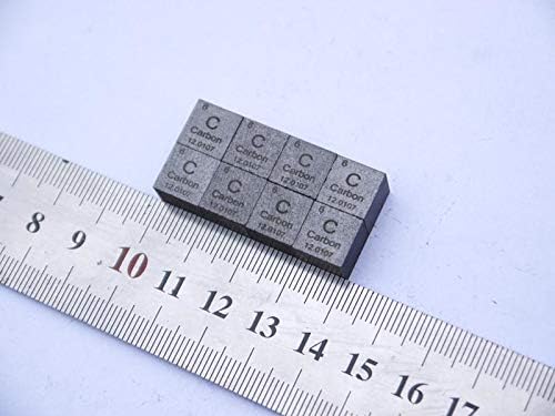 Peças da ferramenta Carbono Periódico Table Comprimento do cubo 10mm peso 1,79g C? 99,9%