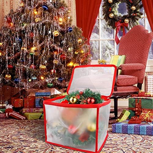 Tendycoco Christmas Ornament Box Storage Cubo e recipiente de caixa de Natal para ajudar a preservar as decorações de
