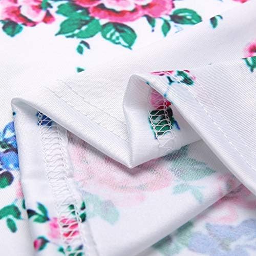 Sorto de manga curta camisetas vintage tie-dye para mulheres de verão Casual Casual Crew pescoço solto ajuste
