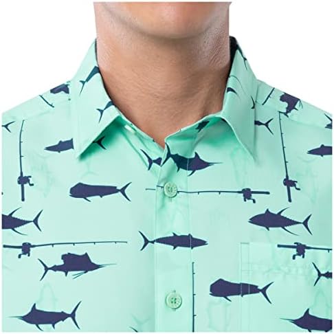 Guy Harvey Men's Short Sleeve Performance Fishing Shirt