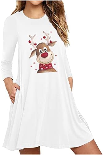 Vestido casual ruziyoog para mulheres de Natal