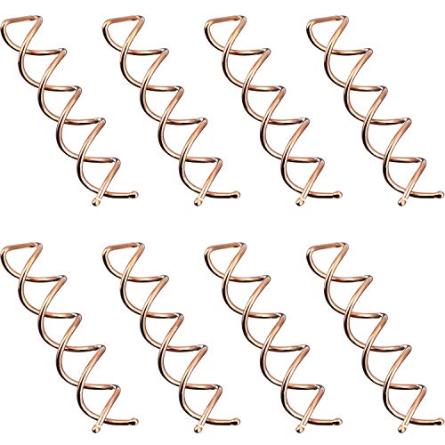 Eboot Spiral Hair Pin Spin Pin Spiral Clip Spin Clip Bun Stick Pick for Diy Hair Style 20 pacote
