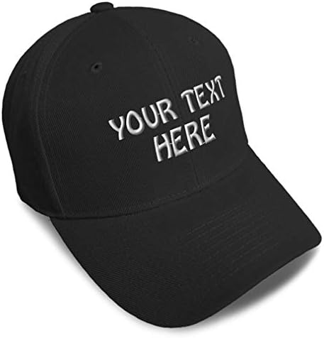 Baseball Cap personalizado Personalizado Texto Hats para homens e mulheres Fechamento de cinta