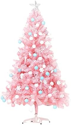 Aydfn Decoração de Natal 59in Rice Rosa Criptografado Cradilho de Christmas Pacote Gradiente Cherry Blossom Decoração