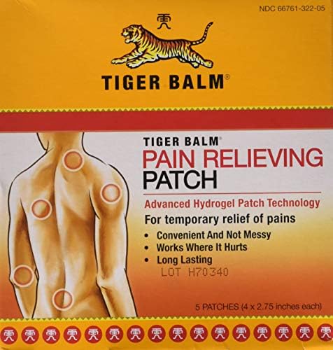 Tiger Balm Dor Allieving Patches, 5 contagem