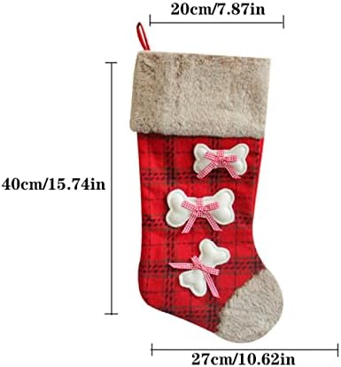 Presentes de doces meias de lareira personalizada mechando decorações de casas de Natal e acessórios para festas para crianças decoração de férias em família